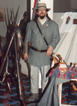 Bill in Confederate Officer's Uniform